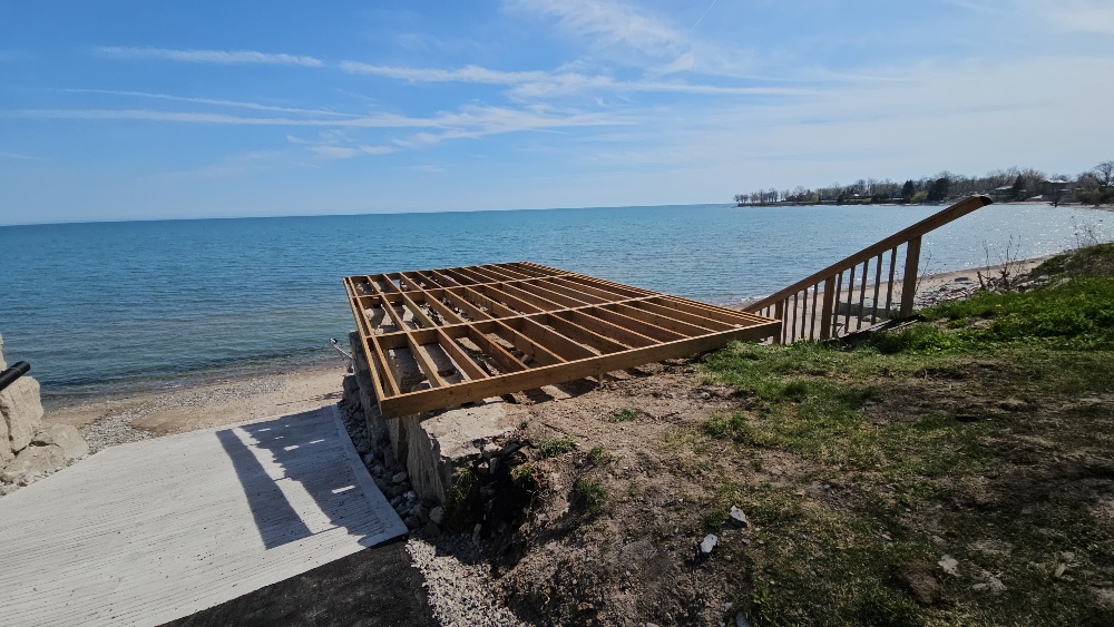 Custom Waterfront Deck Build