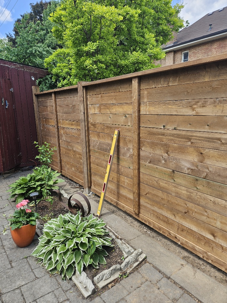 Custom Wood Privacy Fence Installation